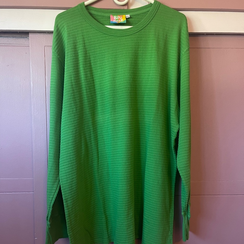 BUG BUD PRESS green long sleeve thermal shirt